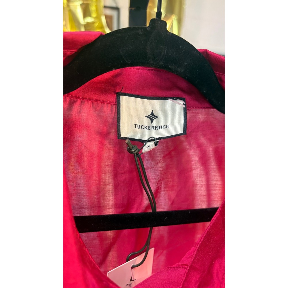 NWT Tuckernuck Raspberry Organza Delaney Maxi Dress (MSRP: $298) Size Large - Picture 6 of 8